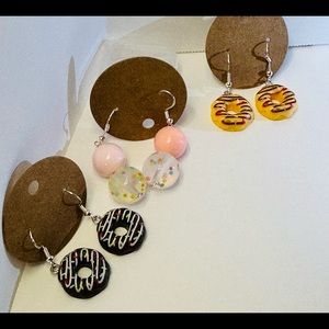 Funky donut 🍩 earrings handmade by me!